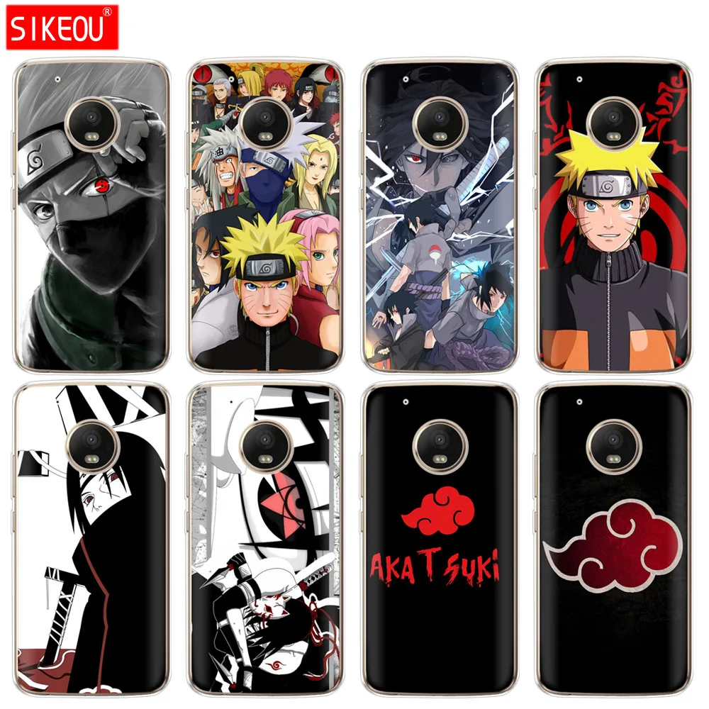 

silicone case phone cover For Motorola Moto G6 G5 G5S Z2 Z3 PLAY PLUS X4 E4 E5 C Naruto anime Kakashi Uchiha Itachi