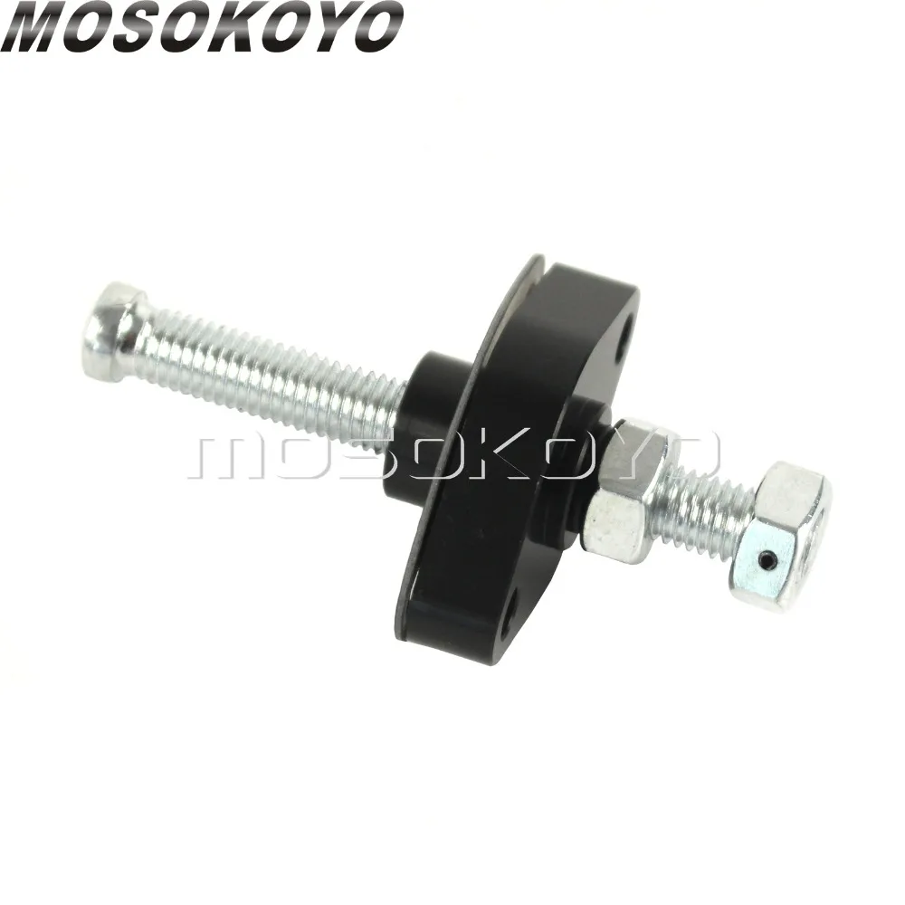 Черный ручной натяжитель цепи с ЧПУ для Suzuki DR DRZ RMX 250 400 450 650 Kawasaki KLX KFX Honda CRF 150R 250R 450R|