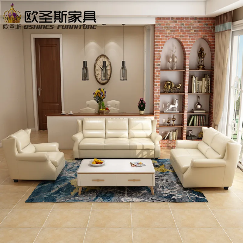 

2019 New Coming North European Style Simple Design Livingroom Furniture Chesterfield Leather Sofa Sets With High Wood Legs F82A