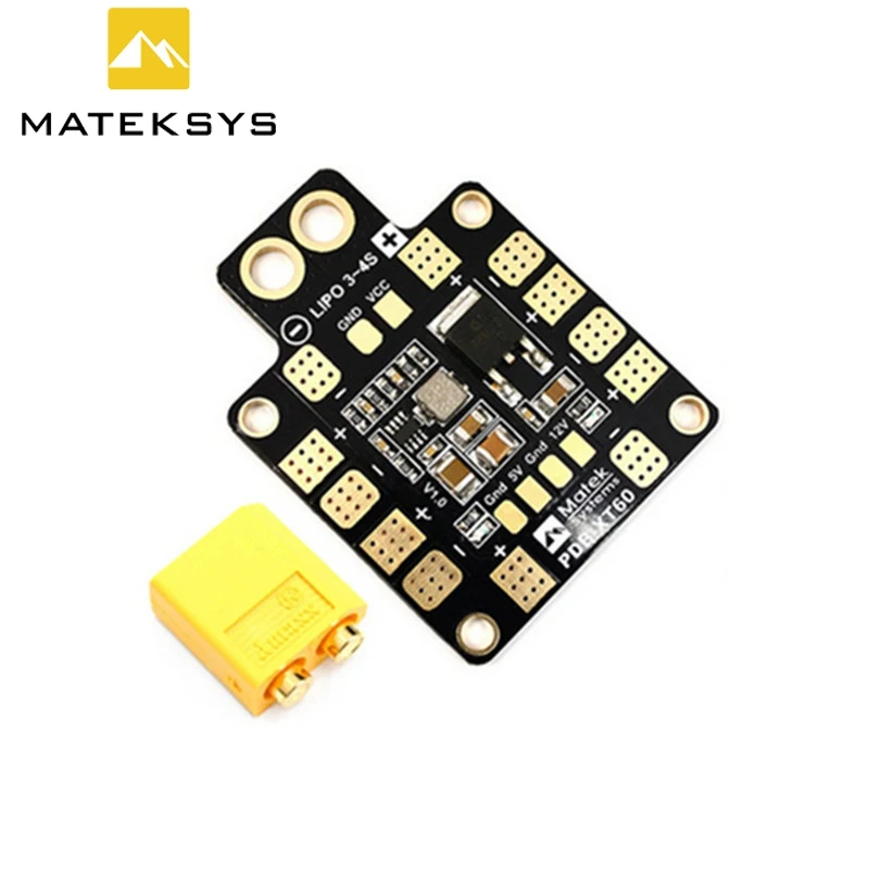 

Hot Sale Matek Systems PDB XT60 W/ BEC 5V & 12V 2oz Copper For RC Helicopter FPV Quadcopter Muliticopter Drone Toys Spare Parts