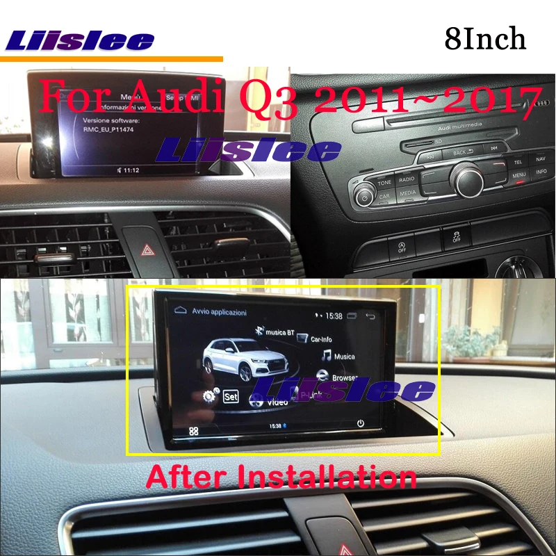 Liislee Android мультимедиа для Audi Q3 8U RS 2011~ с AUX Стерео Радио DVD плеер Зеркало Ссылка gps Navi навигационная система