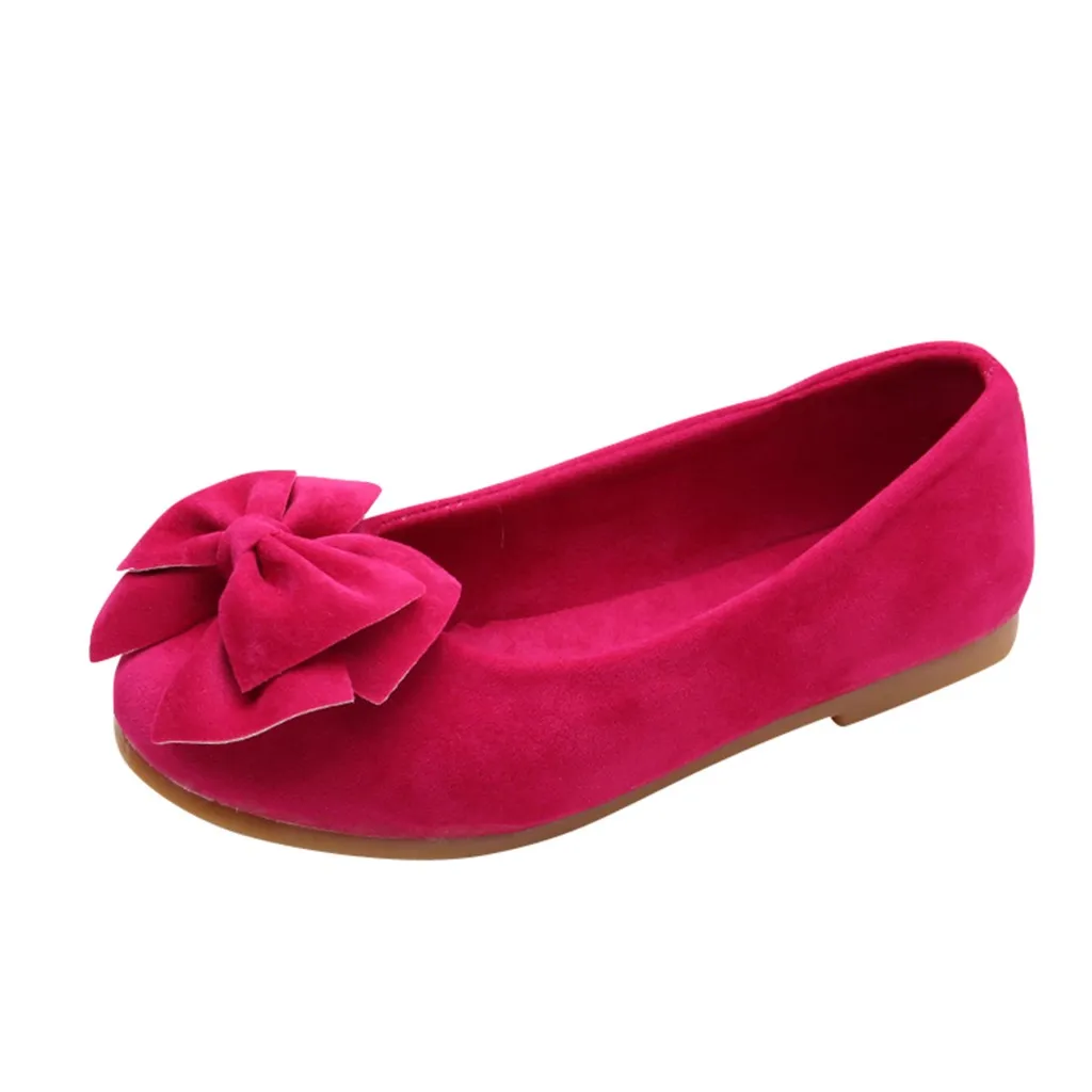 Карамельный цвет обувь для девочек с бантом без шнуровки Туфли без каблуков От 1 до 13 лет, детская обувь для ребенка туфли принцессы для