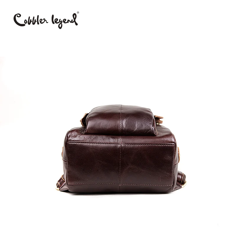 Pastel de la leyenda de cuero genuino marca de mochila pequeña de moda de las mujeres de bolso de mujer Vintage clásico bolso mochila