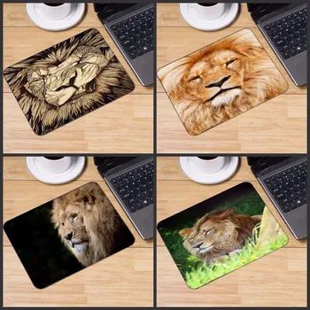 

Yuzuoan Funny Animal Lion Head Computer Mouse Pad Mousepads Decorate Your Desk Non-Skid Rubber Pad NO Lock Edge Mouse Pad