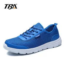 TBA/ Мужская и женская спортивная обувь из сетчатого материала для пар, мужская летняя прогулочная обувь большого размера, дышащая легкая мужская обувь на шнуровке для бега
