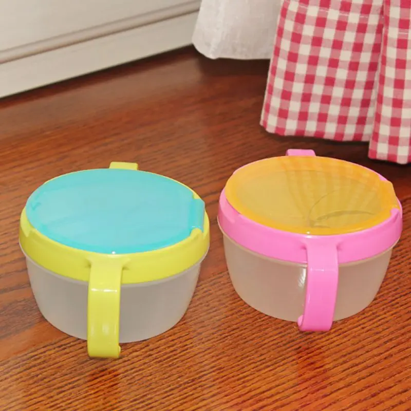 Младенческая Детская чашка для закусок анти-разлив 360 Вращающаяся двойная ручка непроливающаяся чашка для печенья детская Чаша для малышей контейнер для хранения закусок
