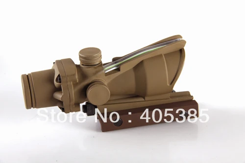 

New Arrival ACOG Tactical Red Dot Scope With Green Fiber For Hunting