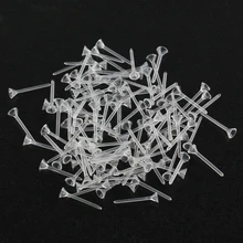 100pc Miniature Plastic Fixed Needle Bar Hold Craft Micro Landscaping Needlework Home Garden Decoration DIY Accessories Figurine