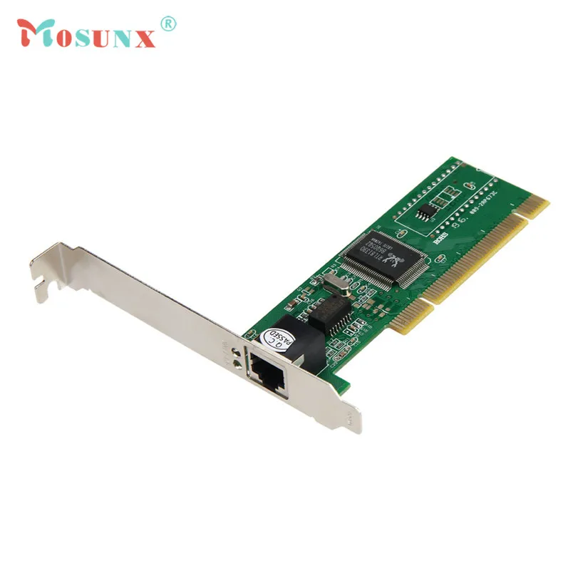

Ecosin2 Mosunx 2017 New 10/100 Mbps NIC RJ45 RTL8139D LAN Network PCI Card Adapter for Computer PC 17Mar15
