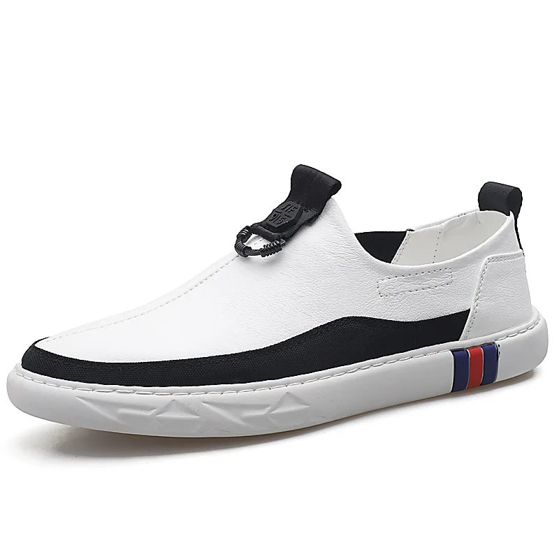 

Spring Autumn British Leather Men's Shoes Young People's Soft Sole Breathable And Odor-proof Leisure Shoes Cow Leather