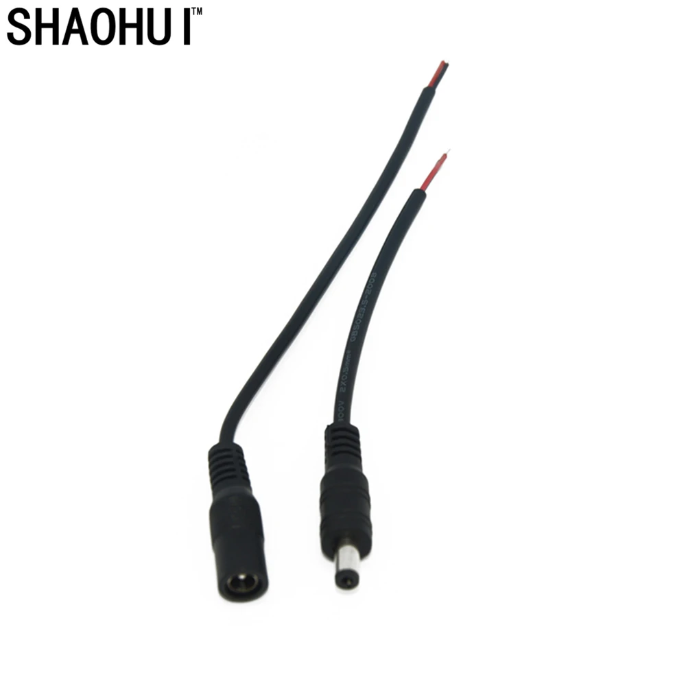 10 pair lot 12V DC Power Plug Male and female Connector 5 5X2 1mm With Cord