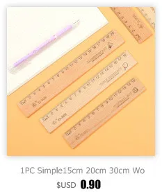 1pcs Simple STYLE 15cm 18cm 20cm Transparent Simple ruler square ruler cute stationery drawing supplies