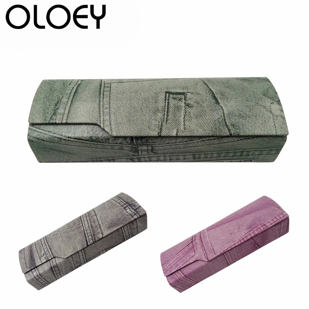 

OLOEY 2018 New Sunglasses Box Brand Designer Myopia Glasses Case Men And Women Read Solid Color Storage Glasses Box