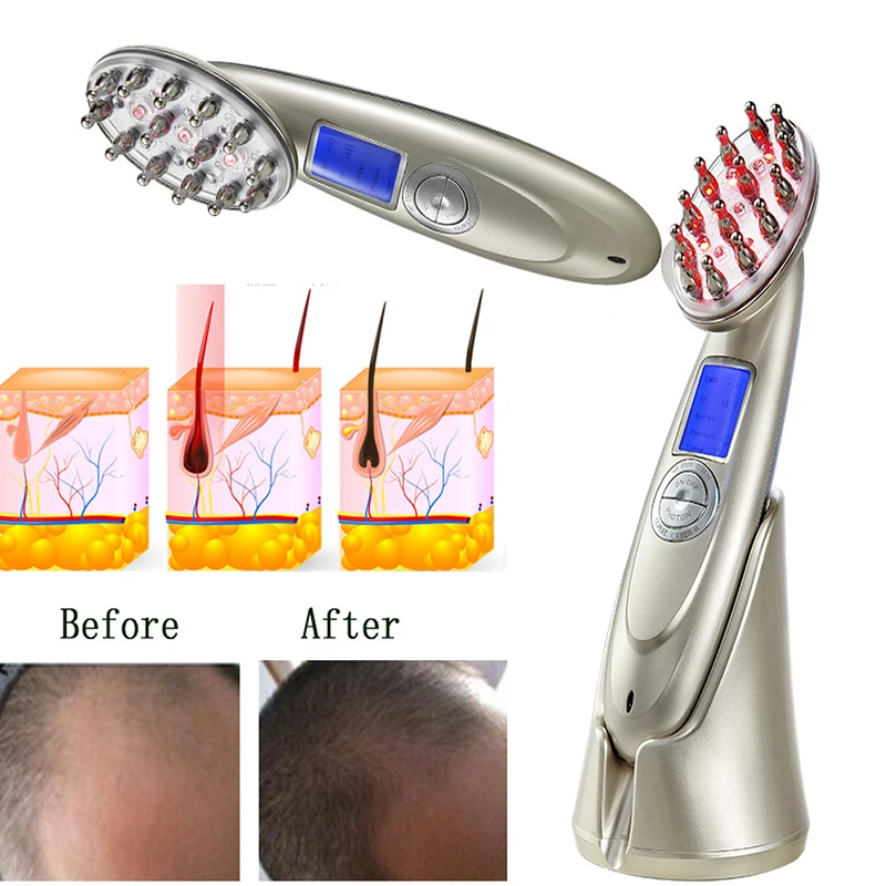 RF EMS LED Photon Laser Anti Hair Loss Comb Stimulate Hair Regrowth