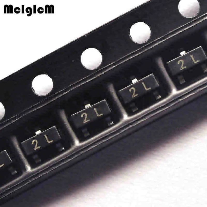 MCIGICM 100 шт. SMD триодный транзистор MMBT5401 2L 0.6A/180 в PNP SOT23 mmbt5401lt1