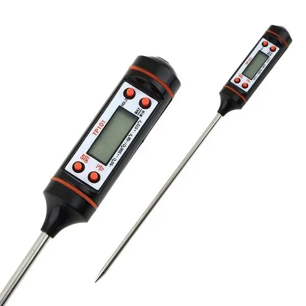 

Fashion Digital Probe Meat Thermometer Kitchen Cooking BBQ Food Thermometer Cooking Stainless Steel Water Milk Thermometer
