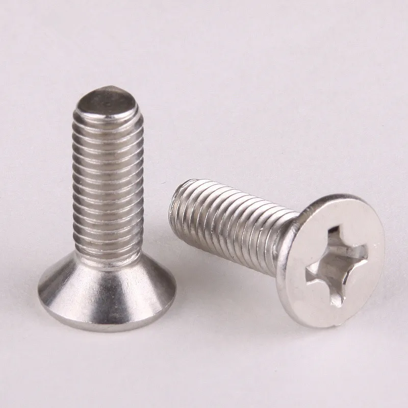 45PCS 304 Stainless Steel Countersunk Head Phillips Screws / Phillips