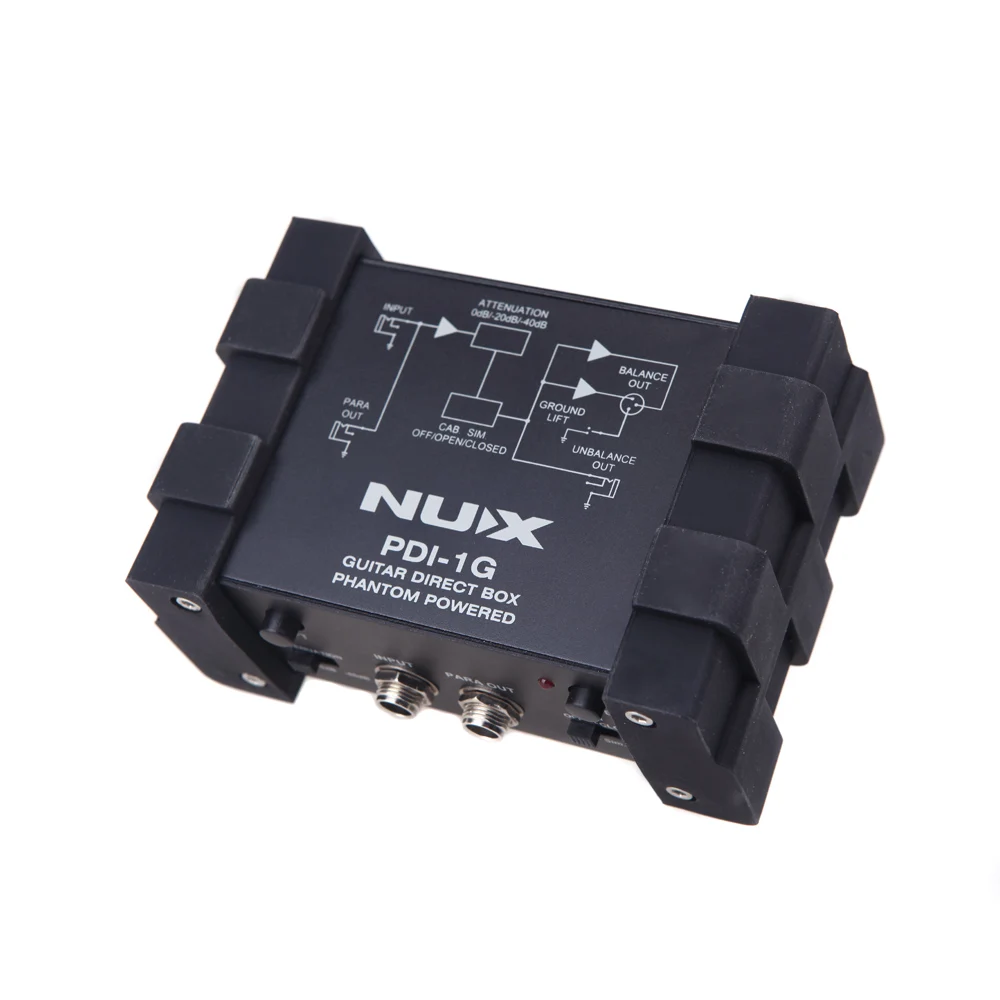 NUX PDI-1G гитары прямого впрыска Phantom power Box аудио микшер Para Out