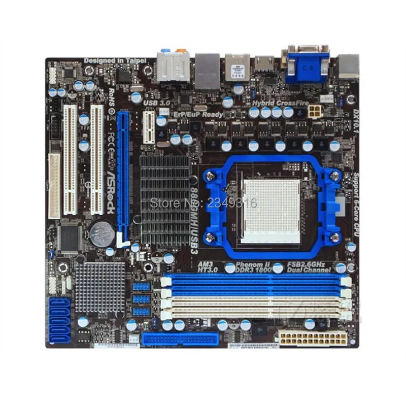 Для материнской платы ASRock 880GMH/USB3 R2.0 использоваться для настольных ПК Гнездо для материнской платы AM3 DDR3 SATA2 USB2.0