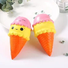 

22cm Large Size Soft Ice Cream Squishy Jumbo Kawaii Slow Rising Squishies AntiStress Cake Squishy Stress Relief Toy For Children