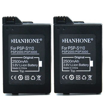 

2PCS 2500mAh PSP-S110 For Sony PSP2000 PSP2001 PSP2004 PSP2008 PSP3000 PSP3001 PSP3002 PSP3004 PSP3008 Battery For PlayStation