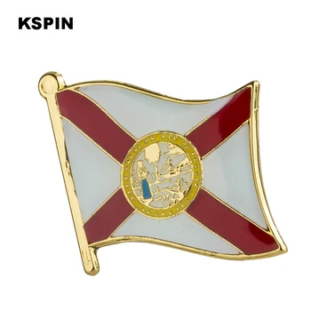 

U.S.A Florida State Badges flag badge flag lapal pin on backpack pins for clothes 1PC XY0215