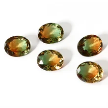 GUYINKU 5 шт. 8*10 мм Красочные свободные камни овальной формы огранки свободные камень драгоценные камни турмалин Высокое качество ювелирные украшения