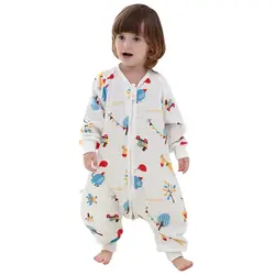 2018 г., весенне-осенний комбинезон для новорожденного от 0 до 3 лет, одежда милые пижамы с длинными рукавами и изображением животных для