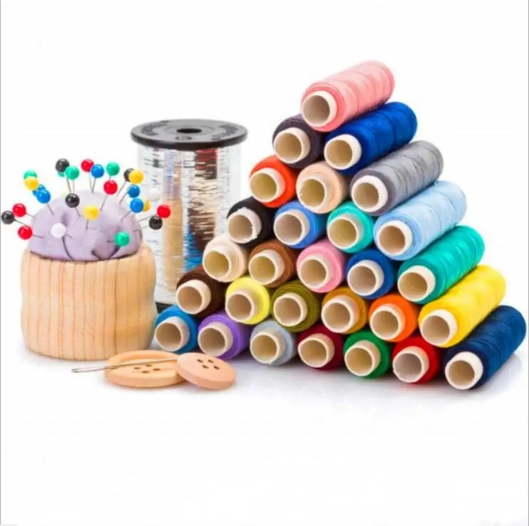 30 шт. швейные нитки DIY набор швейных ниток 30 цветов ing набор ниток 250 ярдов домашняя швейная машина линия