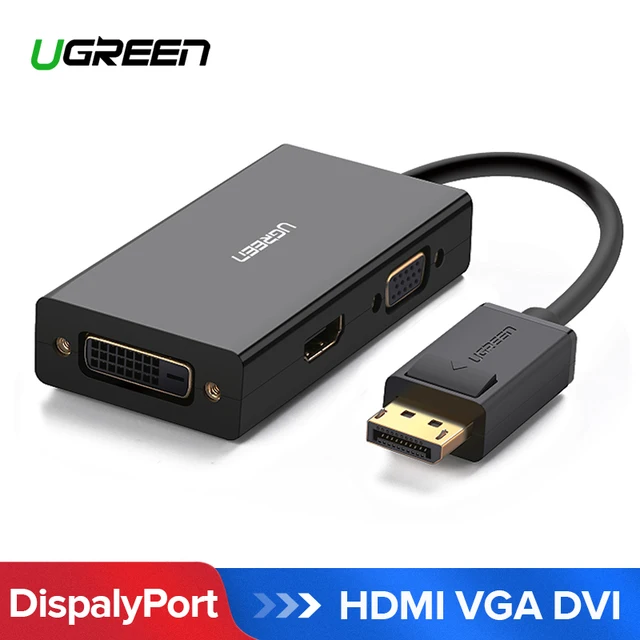 Best Price Ugreen 3 in 1 Displayport DP to HDMI VGA DVI Adapter 4K Male to Female Display Port Cable Converter For HP PC Laptop Projector Best Price Ugreen 3 in 1 Displayport DP to HDMI VGA DVI Adapter 4K Male to Female Display Port Cable Converter For HP PC Laptop Projector