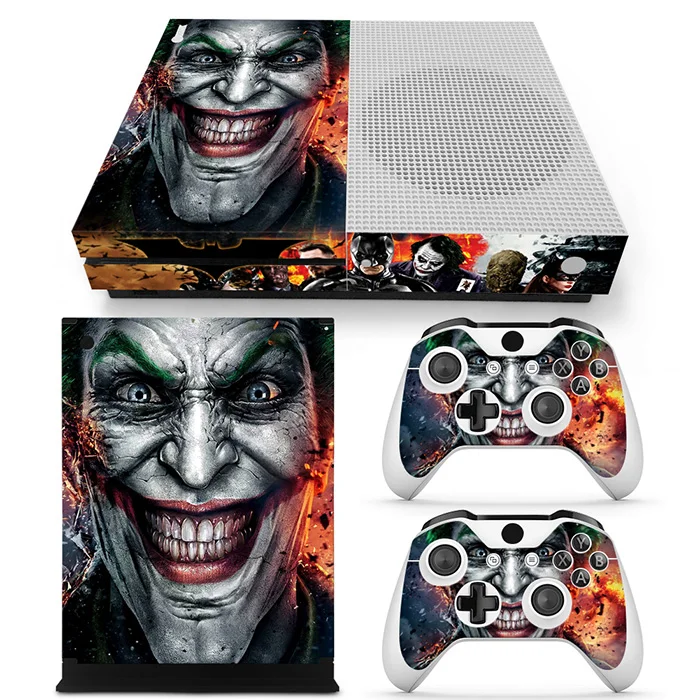 

For Microsoft Xbox One Slim Console Sticker Vinyl Decals S Controller Skin Joker Design
