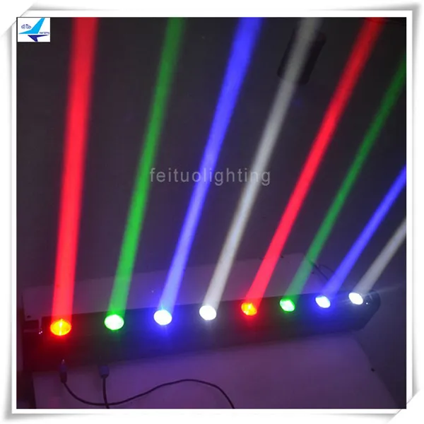 

8lot Sweeper beam led 8x10w rgbw 4in1 effect light led 8 eye moving bar price