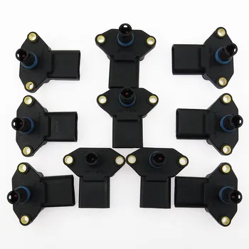 

SCJYRXS Qty 10 MAP Boost Pressure Sensor For Beetle Golf MK3 MK4 Polo Seat Leon Ibiza Fabia Octavia 036906051D 03D 906 051