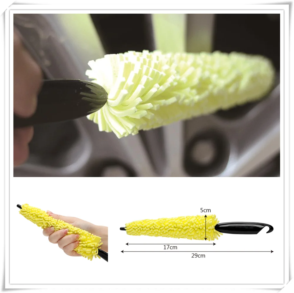 Car Wheel Washing Brush Tire Tools for Mercedes Benz F015 B-Class ML63 M-Class Ener-G-Force R Class ML GL G S63 S600 | Автомобили и