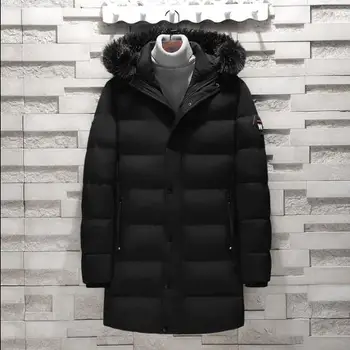 

Men's Winter Parkas Jackets Mens New Fashion Casual Loose Solid Large Size Long section Warm Jcakets Cotton Coat Jackets Size8XL