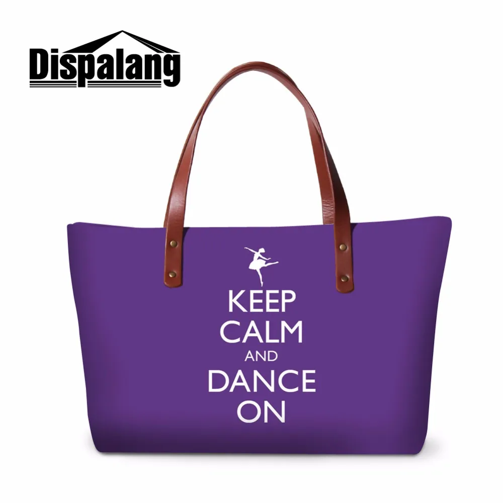 

Dispalang Large Shoulder Handbag ballet Girls Dancing Print Big Tote Bag for Teenagers Women casual Hand bag Cute Shopping Bags