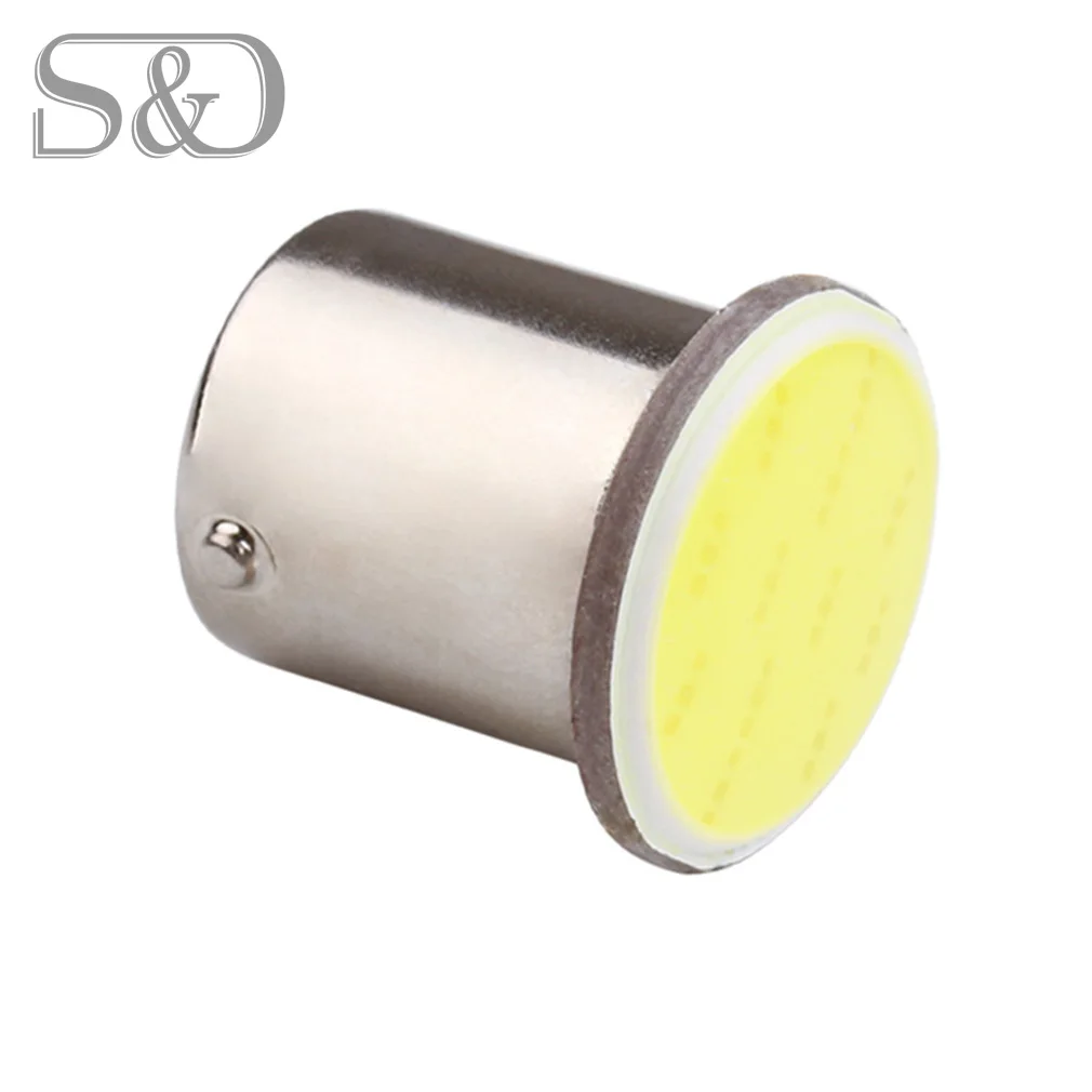100 шт. 1156 led BA15S COB лампы 12В белый p21w 12SMD R5W Автомобильные светодиодные поворотные