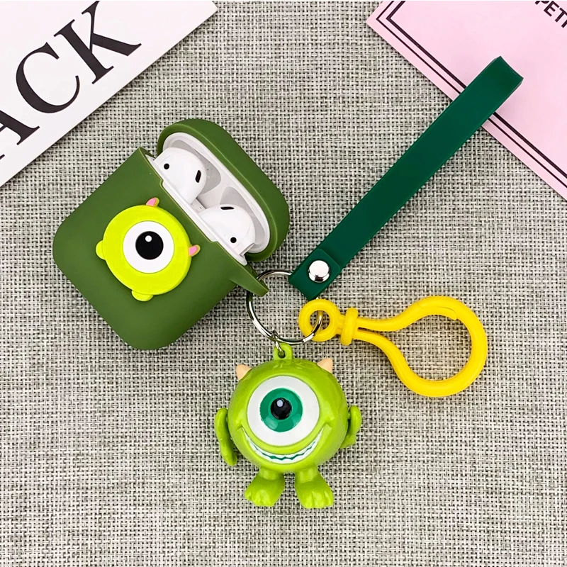 

Bluetooth Earphone Cartoon Decorative Silicone Case for Apple Airpods Cover Accessories 1 2 Case Headphones Protective Cover Bag