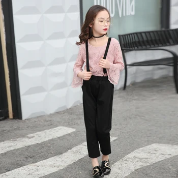

New Kids Toddle\Girls Clothing Sets 2018 New Arrivals Spring&Summer O-Neck Sleeveless Solid Kids Clothing Sets Children Clothing