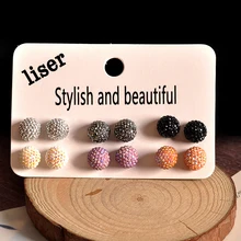 6 пар/компл. серьги, новые модные женские туфли аксессуары из мультфильма «Холодное сердце» ; День рождения Серьги с жемчугом красивые смешивать и матч