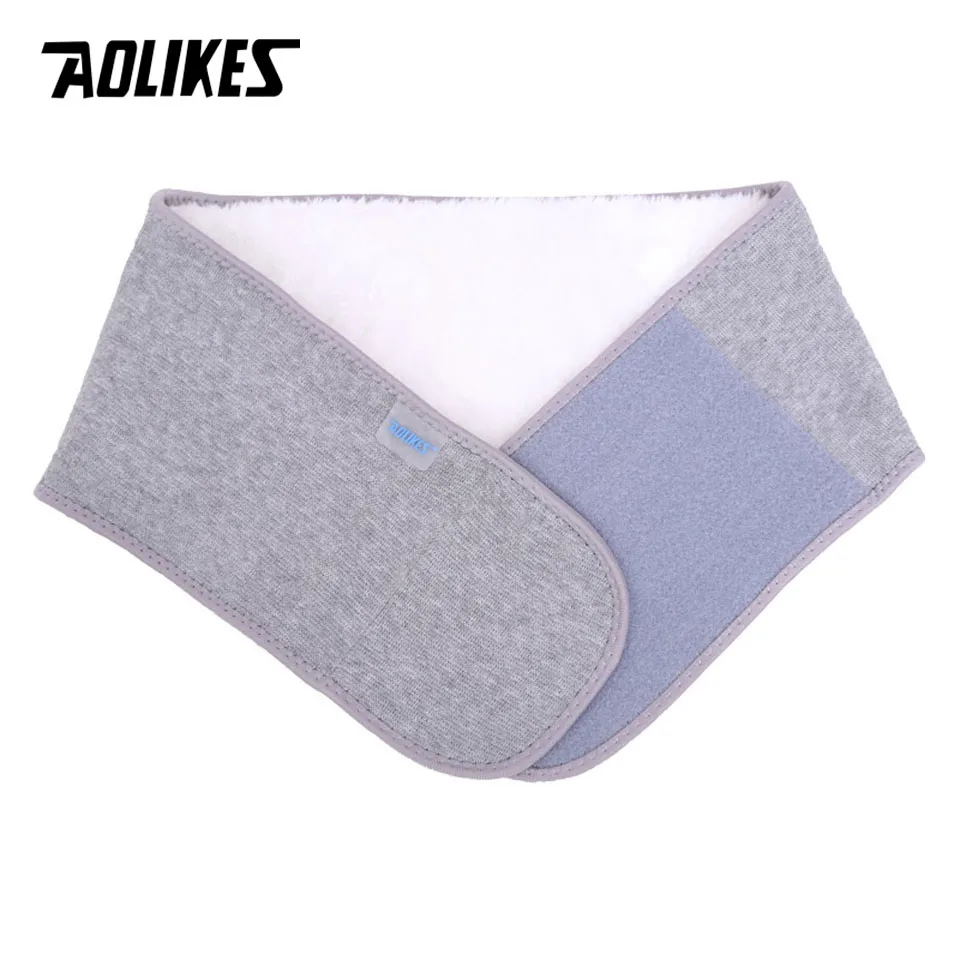 

AOLIKES 1PCS Winter Waist Warm Belt Thicken Plush Back Support Lumbar Stomach Keeping Warm For Men Women Warming House Support