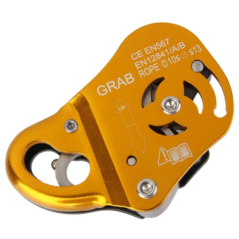 

Magnesium-Aluminum Alloy Rope Self-Locking Device, Rope Grabber, Rock Climbing Protection Pendant
