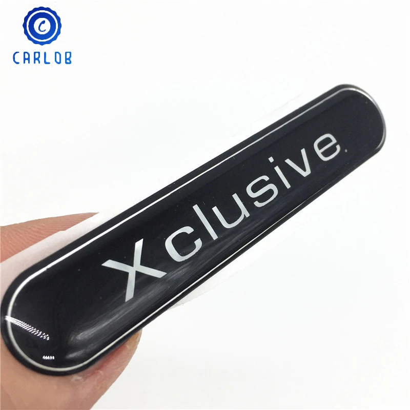 

Carlob 2Pcs Reflective 3D Universal Car Sticker Xclusive Emblem Badge Side Mirror Decoration Decal For SMART BRABUS 2007-2017