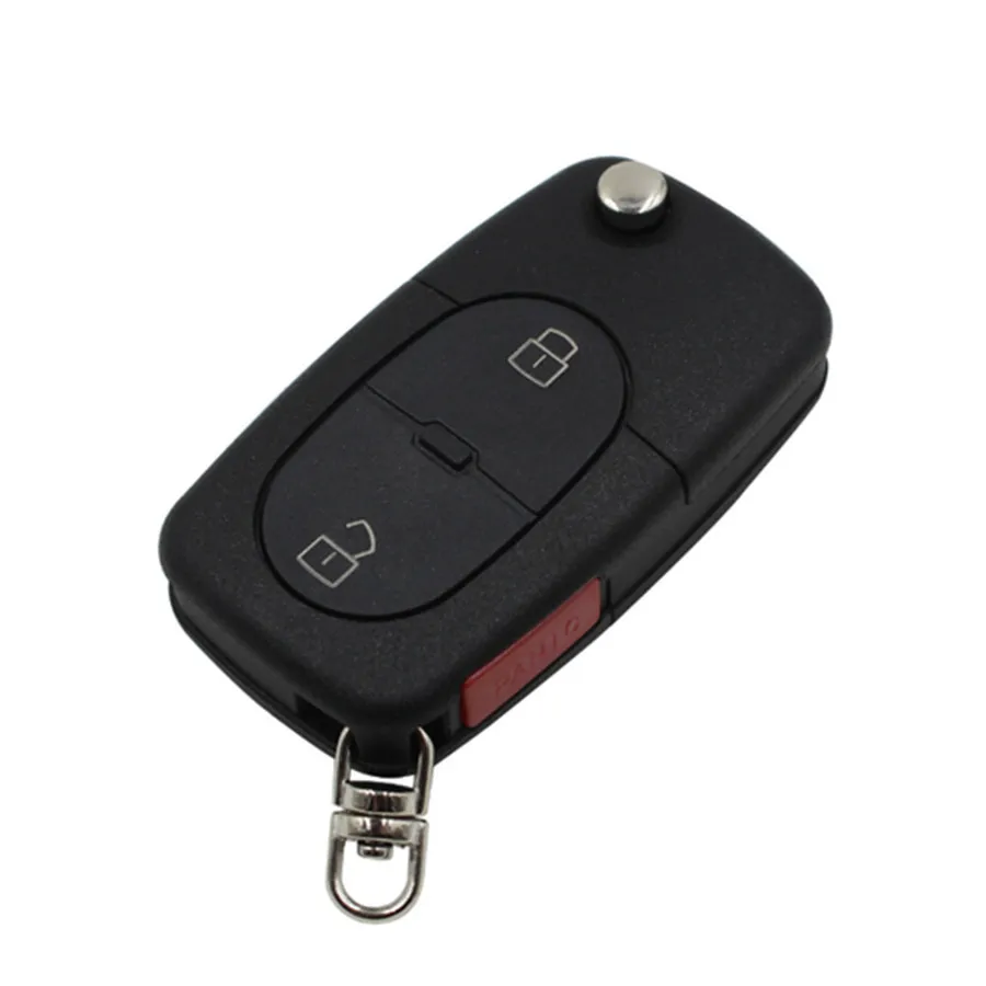 

For Audi R8 Instead of Car Key Original Factory / High Quality KEAU 2 + 1 Buttons with Panic Button Key Shell Key Case Change