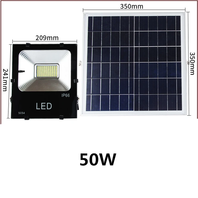50 Вт/100 Вт светодиодный уличный солнечный светильник с дистанционным управлением, Солнечная лампа, водонепроницаемая, IP66, энергосберегающий светильник, прожектор, светильник, быстрая