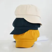 Seioum хлопок обычная кепка газетчика шикарные женские летние уличные повседневные регулируемая крышка шляпы плюща от солнца с козырьками