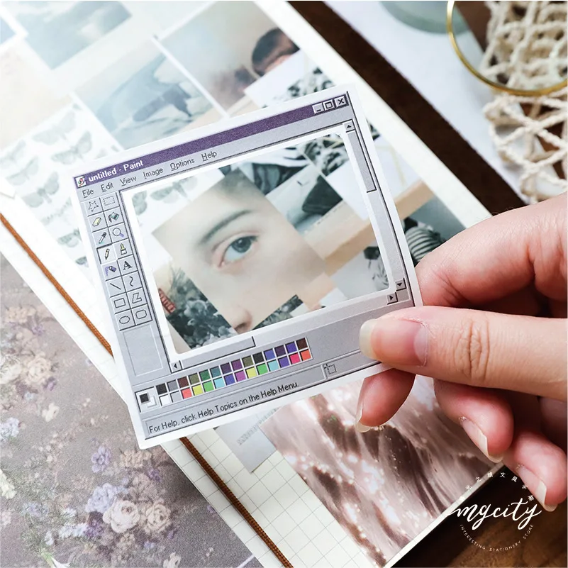 

24Pcs/Lot twilight City inswind Series Sticker Pack Creative Photo Frame Decoration Fresh Retro Handbook DIY Sticker