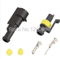 10 Kit 1 Pin Way Waterproof Electrical Wire Connector Plug