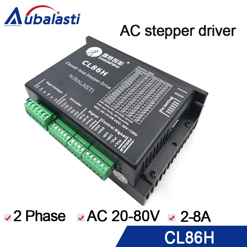 

2phase stepper motor driver leadshine CL86H CL serial close loop VAC20-80V 2-8A stepper driver use for cnc engraver & cutting