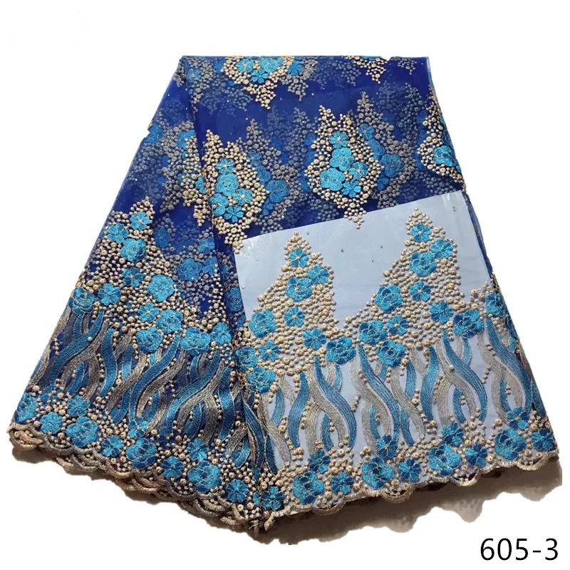 Рис белый Французская кружевная ткань в нигерийском стиле ткани афро тюль кружевной ткани Высокое качество Африканский кружевная свадебная ткань для платья 605
